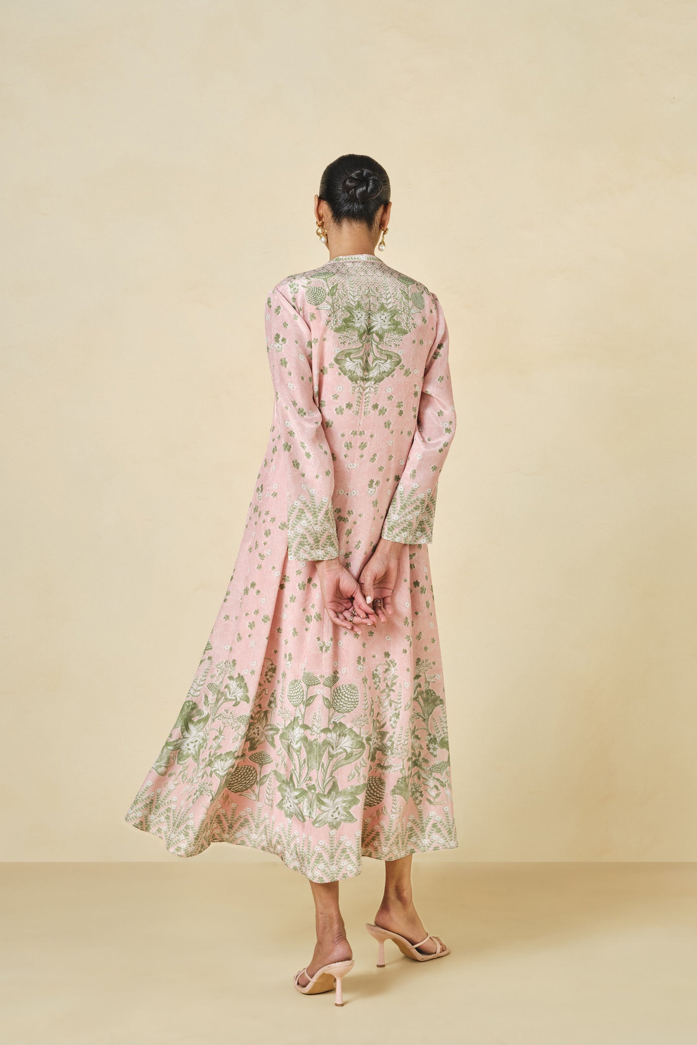Anita Dongre Daystar Printed Dress Blush indian designer wear online shopping melange singapore