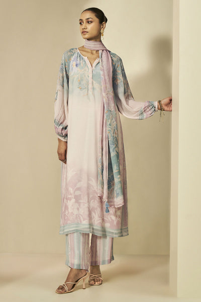 Anita Dongre Souline Suit Set Blush indian designer wear online shopping melange singapore