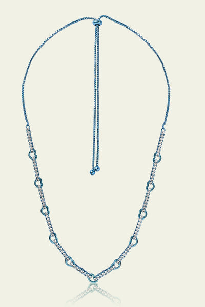 Isharaya Blue Bolo Necklace indian designer wear online shopping melange singapore