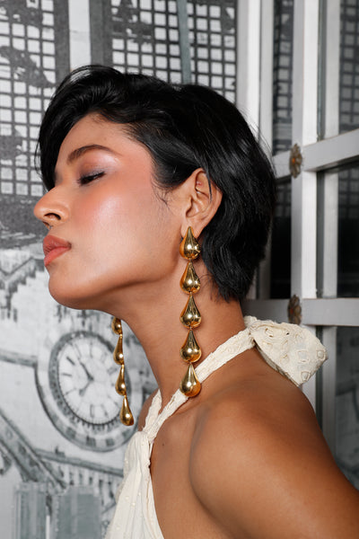 MNSH Bold Gold Shoulder Dusters indian designer wear online shopping melange singapore