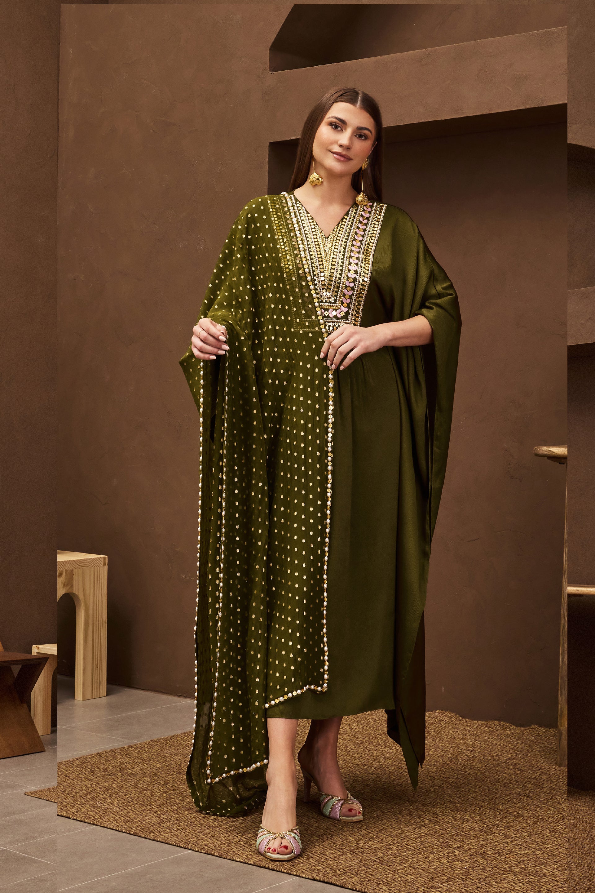 Olive Garden Floral Kurta main image 0