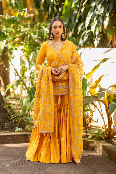 Punit Balana Mughal Gharara Set indian designer wear online shopping melange singapore