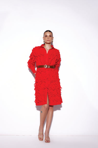 Verb Sadie Ruffle Dress indian designer wear online shopping melange singapore