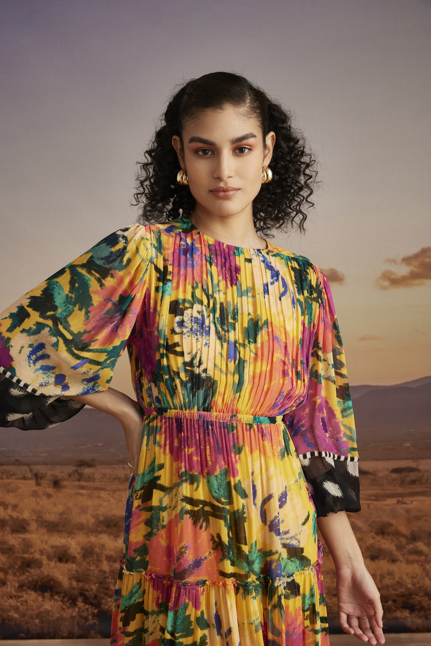 Verb Sia Midi Dress indian designer wear online shopping melange singapore