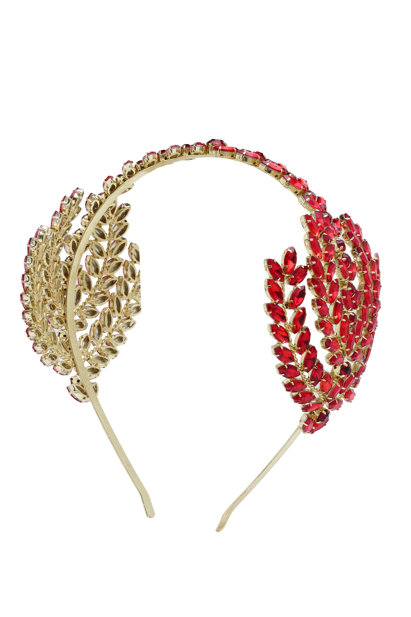 Bijoux by priya chandna Rose Hair Band red and rose gold fashion accessories indian designer wear online shopping melange singapore