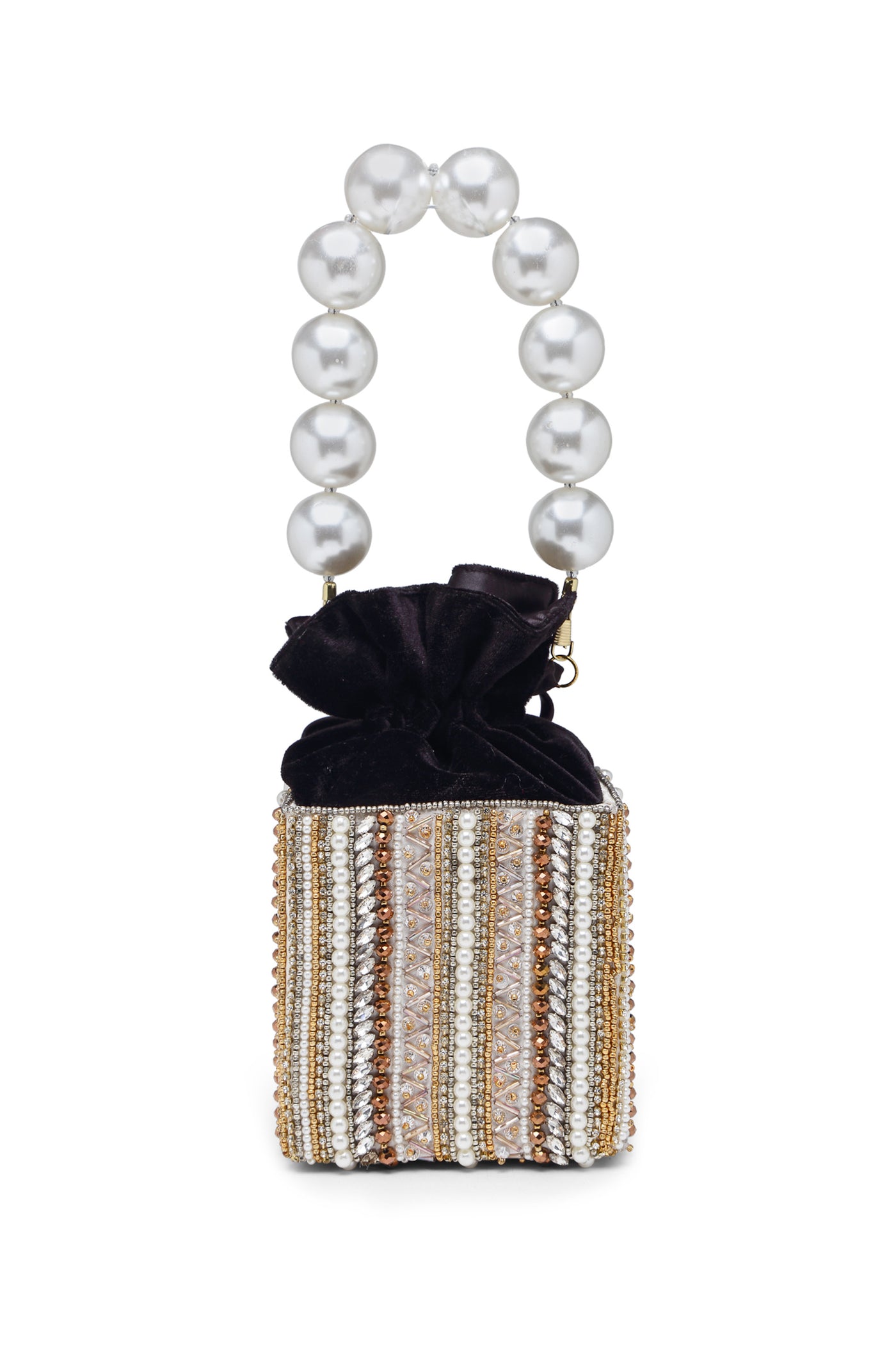 Bijoux by priya chandna Star Dust Box Clutch gold fashion accessories indian designer wear online shopping melange singapore