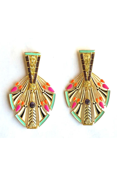 Valliyan Egyptian feather earring fashion jewellery online shopping melange singapore indian designer wear