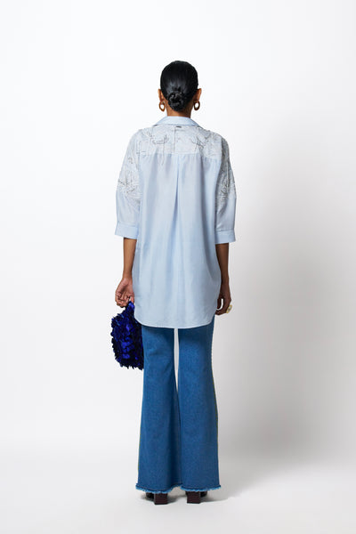 431-88 by Shweta Kapur Clutch Pants Indian designer wear online shopping melange singapore