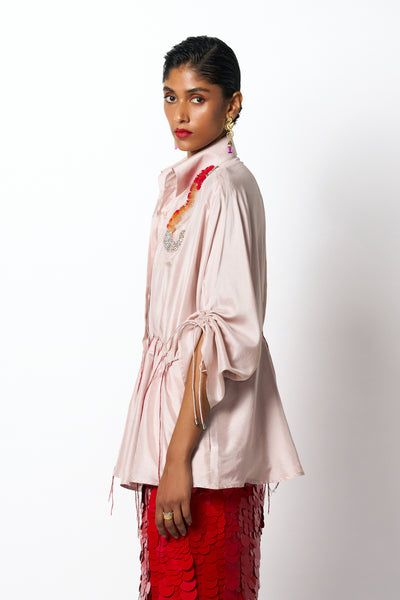 431-88 by Shweta Kapur Coral Kimono Indian designer wear online shopping melange singapore