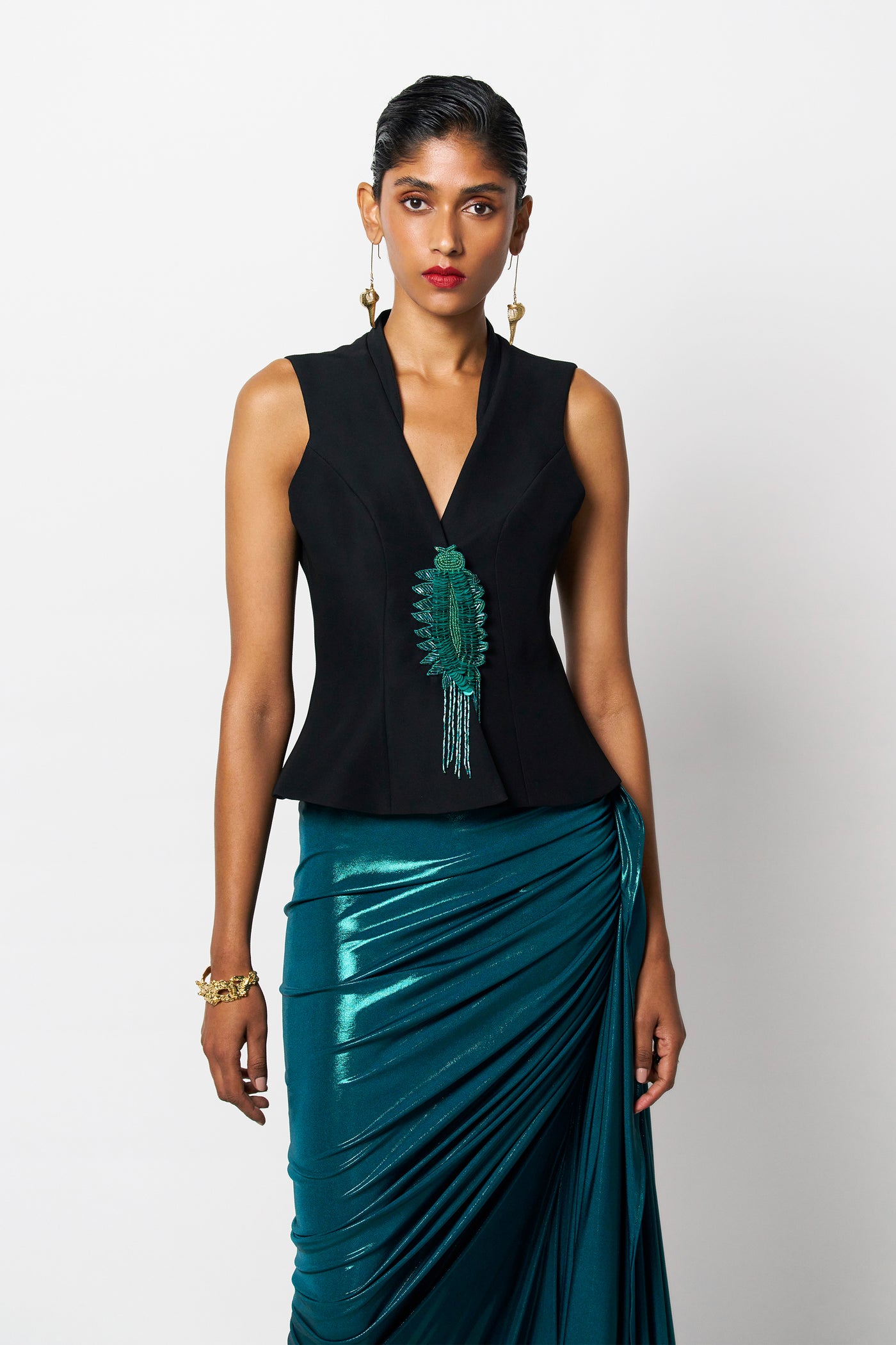 431-88 by Shweta Kapur Eme Jacket Indian designer wear online shopping melange singapore