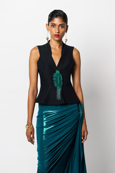 431-88 by Shweta Kapur Eme Jacket Indian designer wear online shopping melange singapore