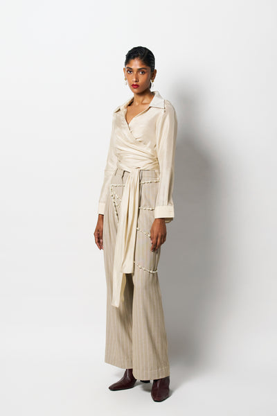 431-88 by Shweta Kapur Lee Kim Shirt Indian designer wear online shopping melange singapore