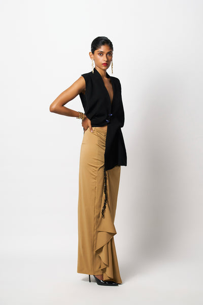 431-88 by Shweta Kapur Pecan Skirt Indian designer wear online shopping melange singapore