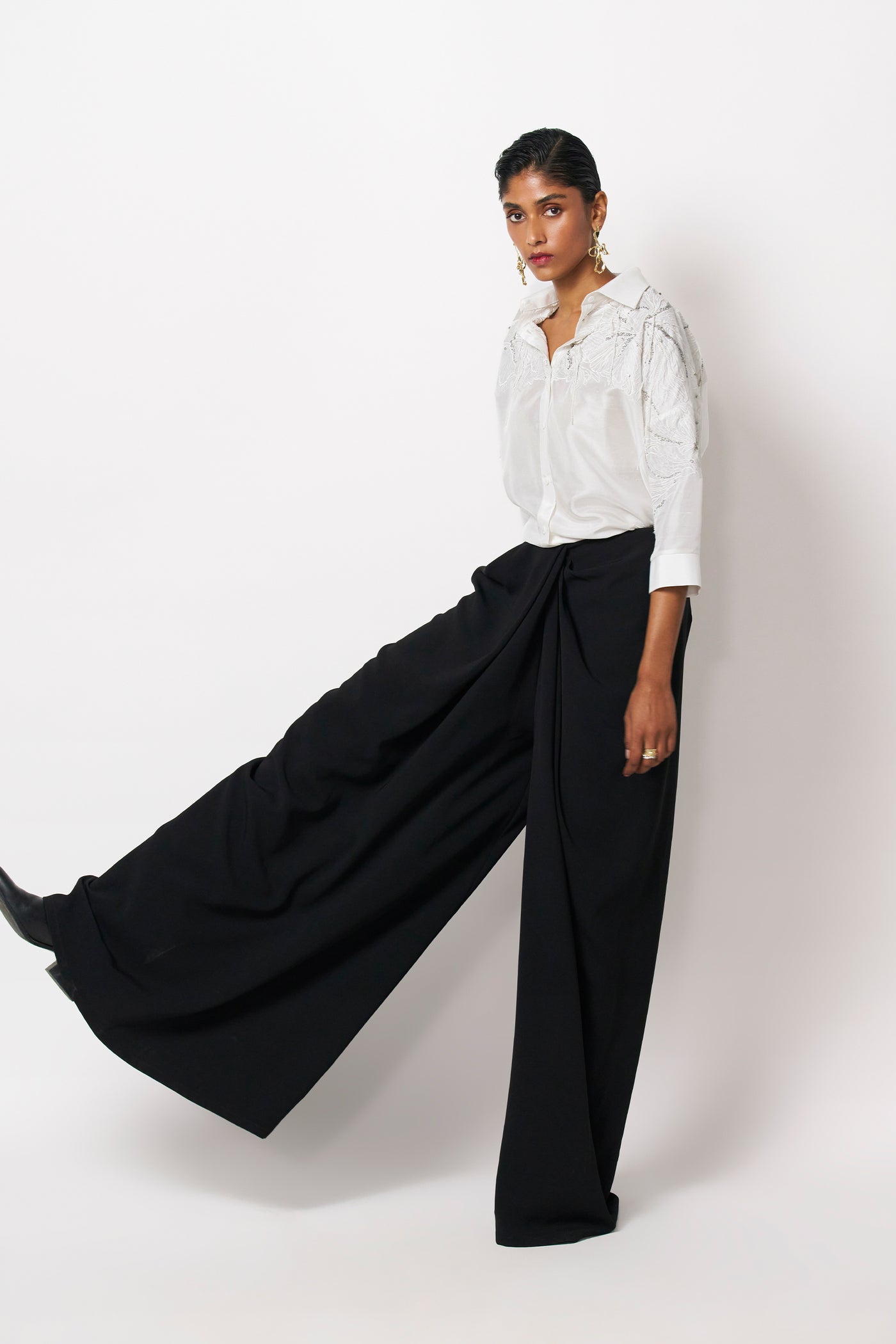431-88 by Shweta Kapur Sky Pants Indian designer wear online shopping melange singapore