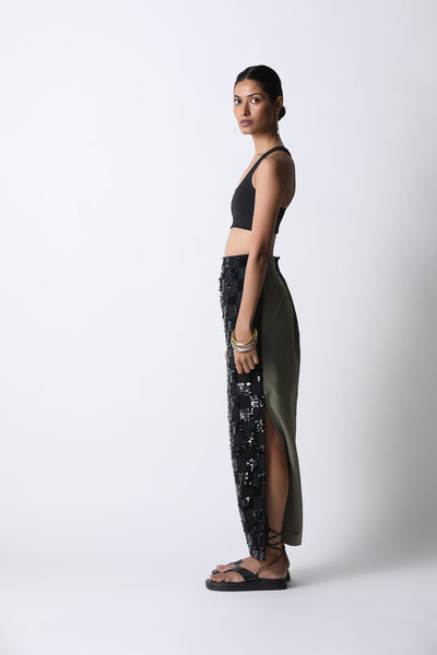 431-88 by Shweta Kapur Chess Pencil Skirt indian designer wear online shopping melange singapore
