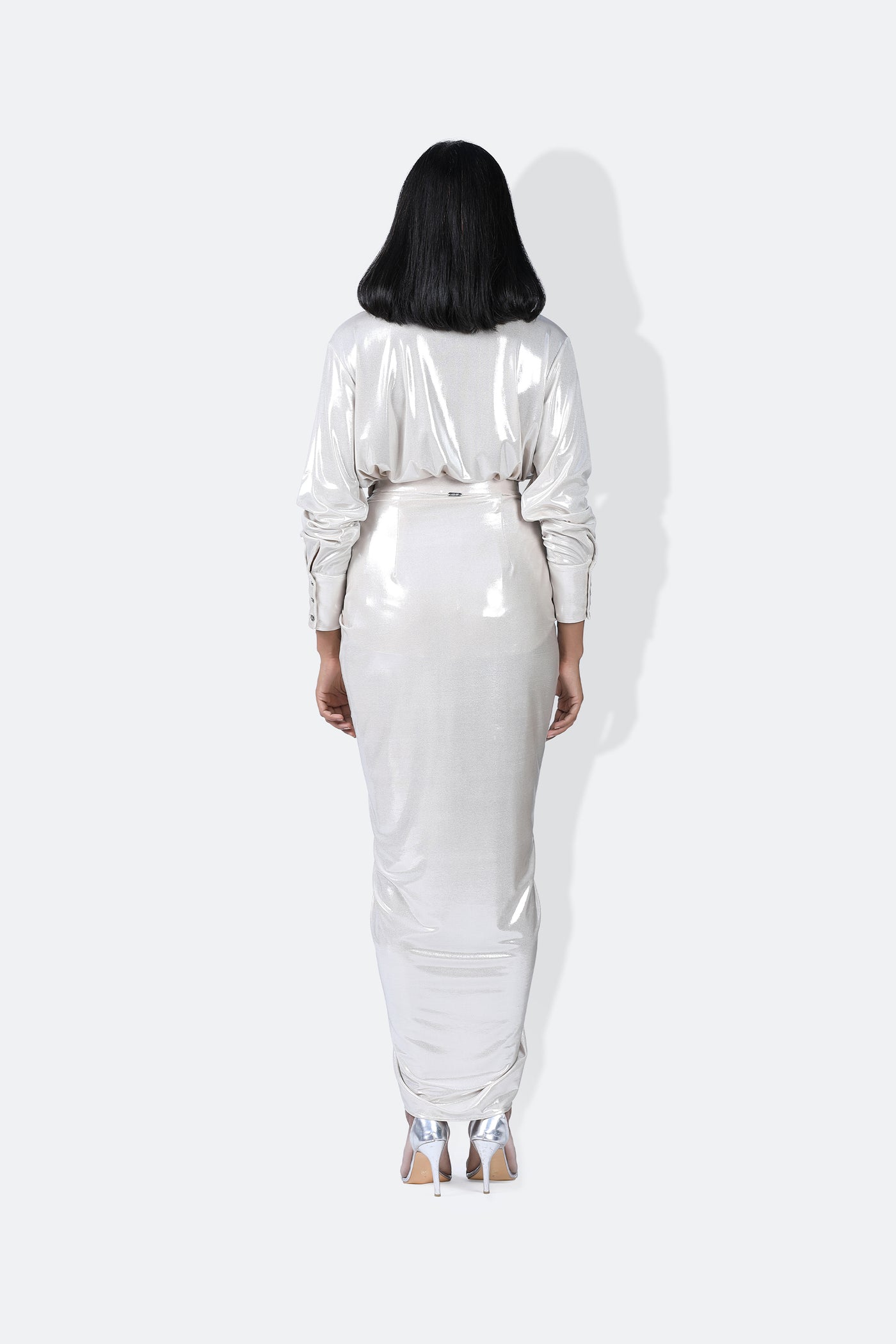431-88 by Shweta Kapur Essential Jersey Shirt indian designer wear online shopping melange singapore