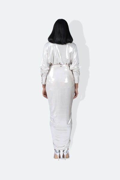 431-88 by Shweta Kapur Essential Jersey Shirt indian designer wear online shopping melange singapore