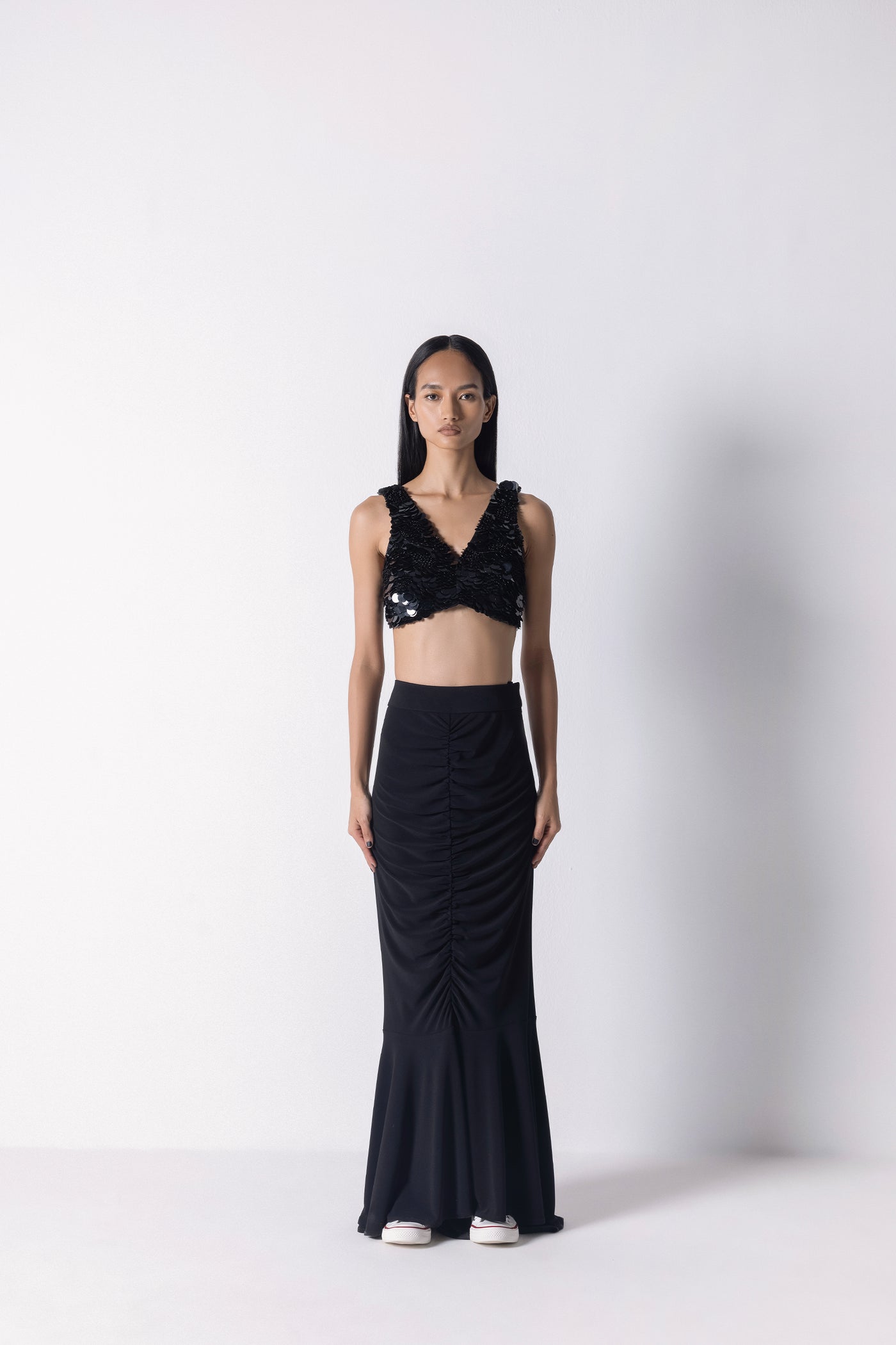 431-88 by Shweta Kapur Fin Skirt indian designer wear online shopping melange singapore