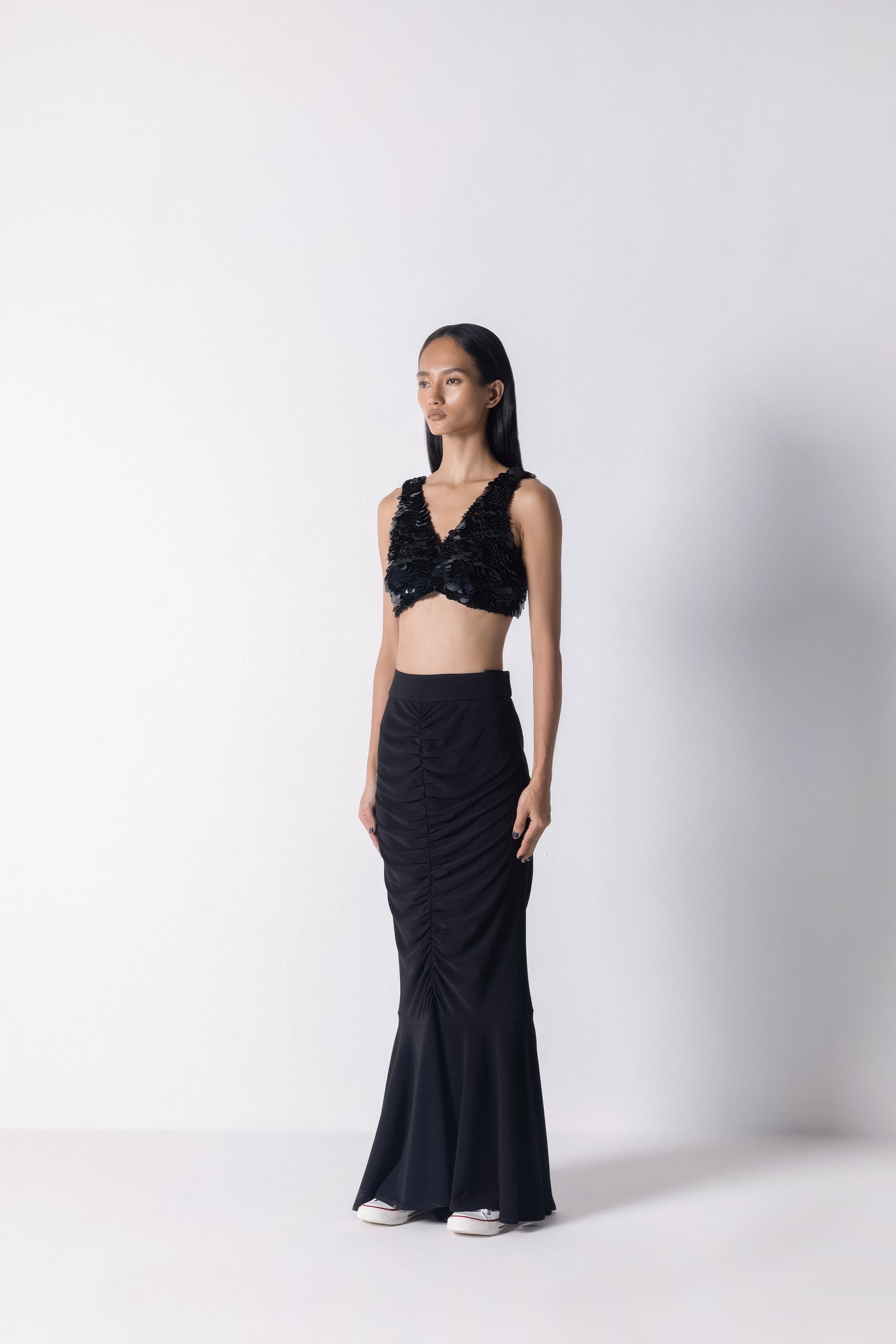 431-88 by Shweta Kapur Fin Skirt indian designer wear online shopping melange singapore