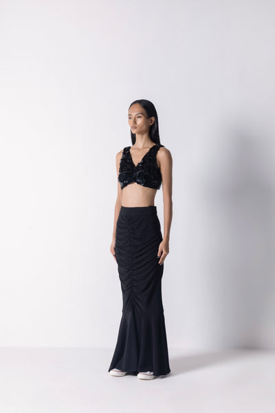 431-88 by Shweta Kapur Fin Skirt indian designer wear online shopping melange singapore
