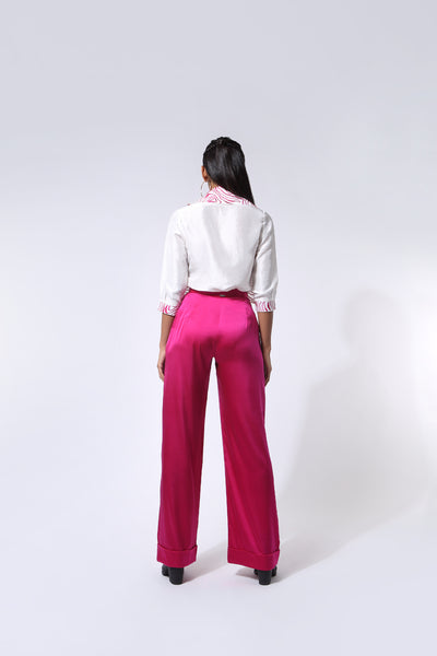 431-88 by Shweta Kapur Flora Scarf Shirt indian designer wear online shopping melange singapore