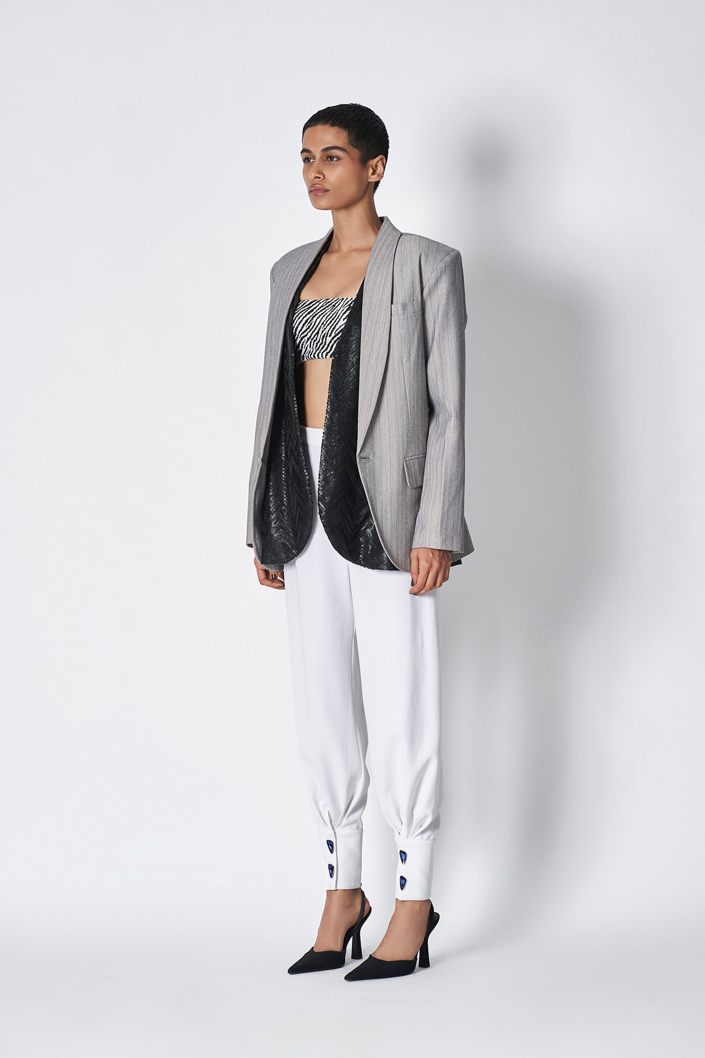 431-88 by Shweta Kapur Friday Pants indian designer wear online shopping melange singapore