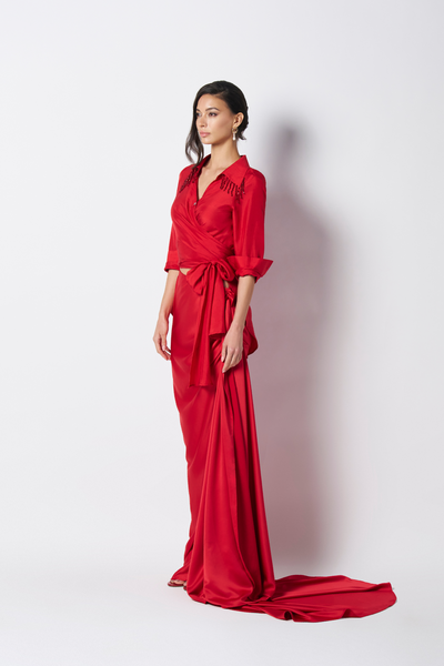 431-88 by Shweta Kapur Kaai Skirt Indian designer wear online shopping melange singapore