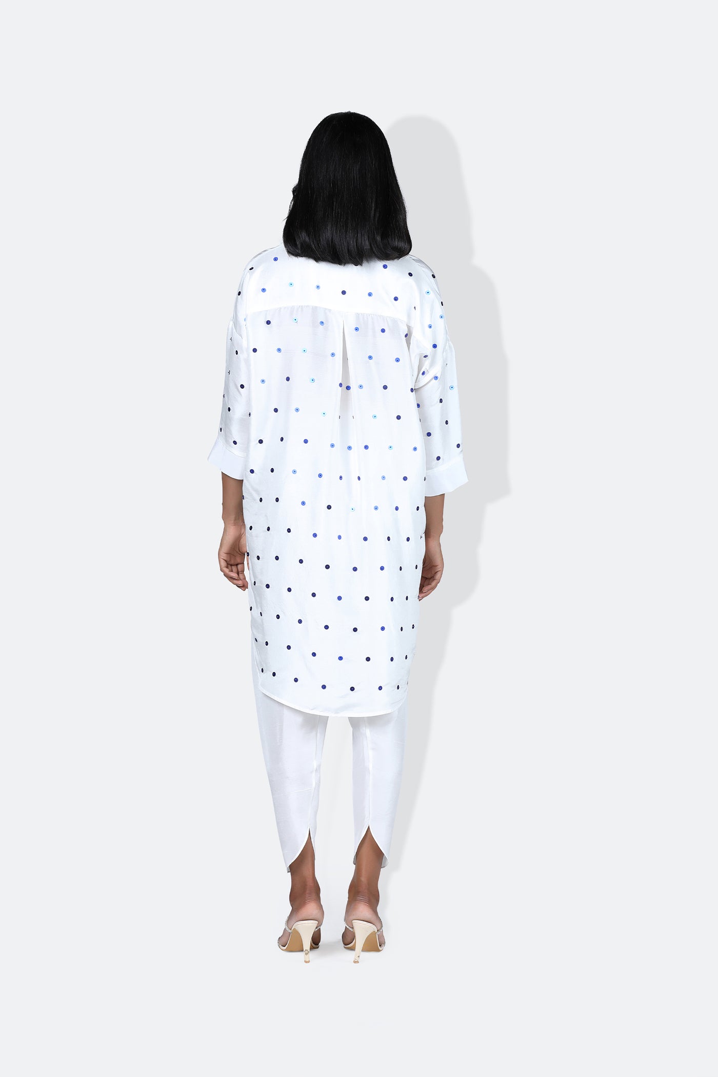 431-88 by Shweta Kapur Lady Bug Shirt indian designer wear online shopping melange singapore