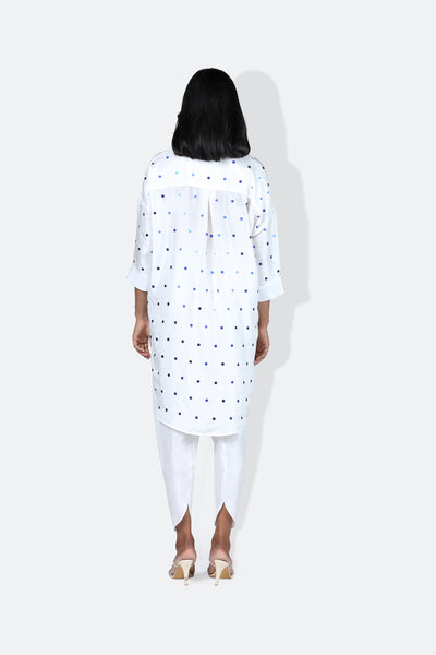 431-88 by Shweta Kapur Lady Bug Shirt indian designer wear online shopping melange singapore