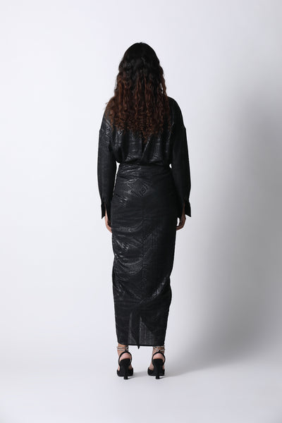 431-88 by Shweta Kapur Leaf Shacket indian designer wear online shopping melange singapore