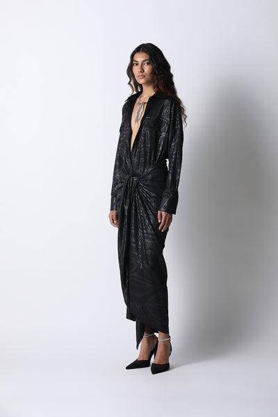 431-88 by Shweta Kapur Leaf Shacket indian designer wear online shopping melange singapore