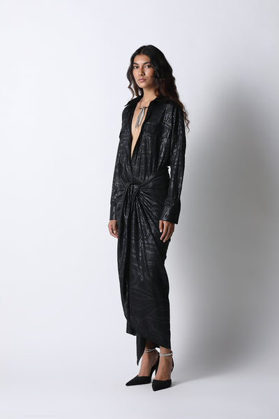 431-88 by Shweta Kapur Leaf Tulum Skirt indian designer wear online shopping melange singapore