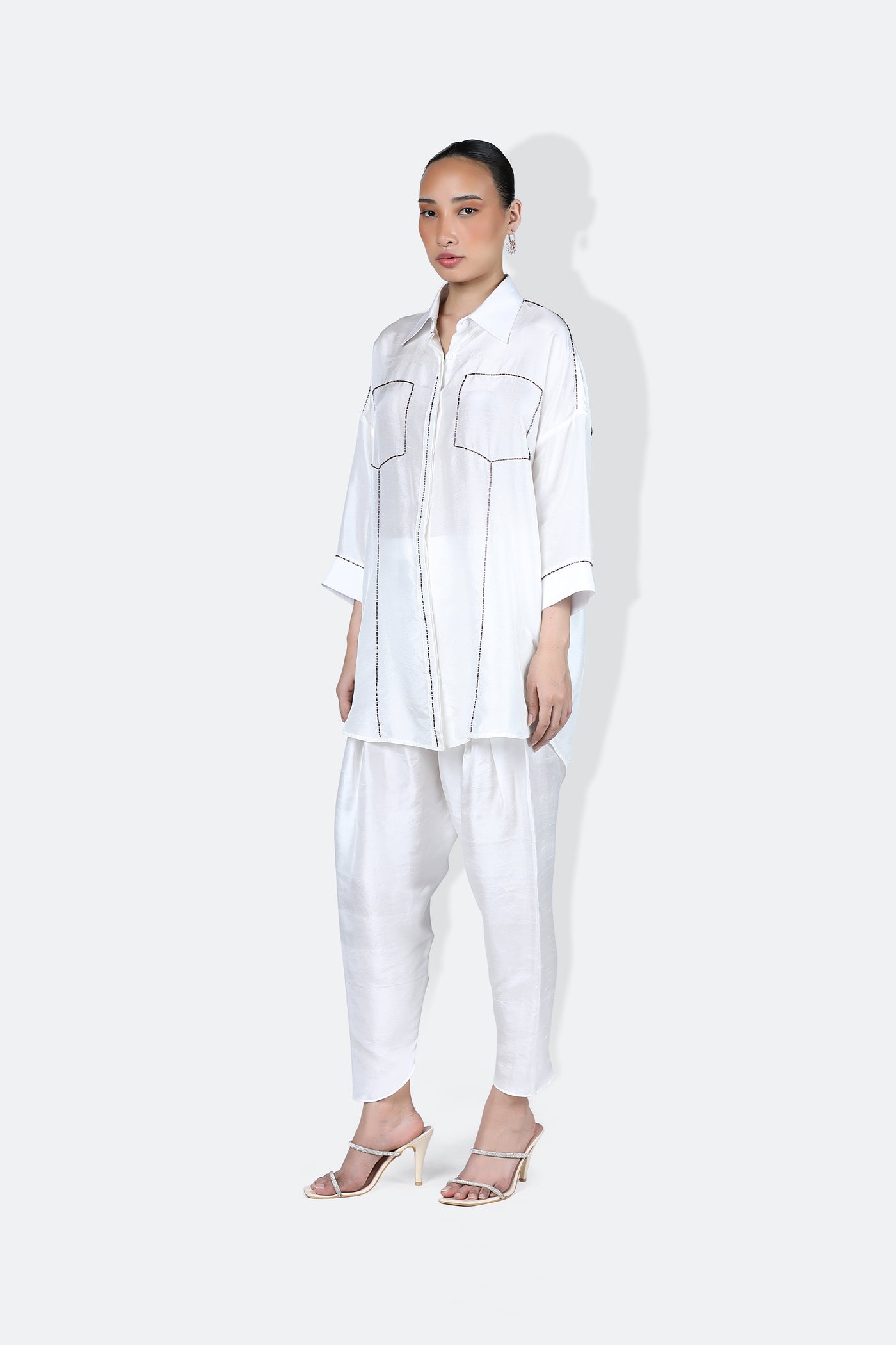 431-88 by Shweta Kapur Lola Shirt indian designer wear online shopping melange singapore