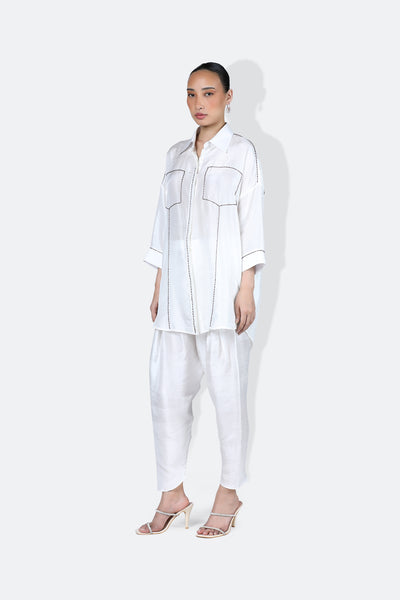 431-88 by Shweta Kapur Lola Shirt indian designer wear online shopping melange singapore
