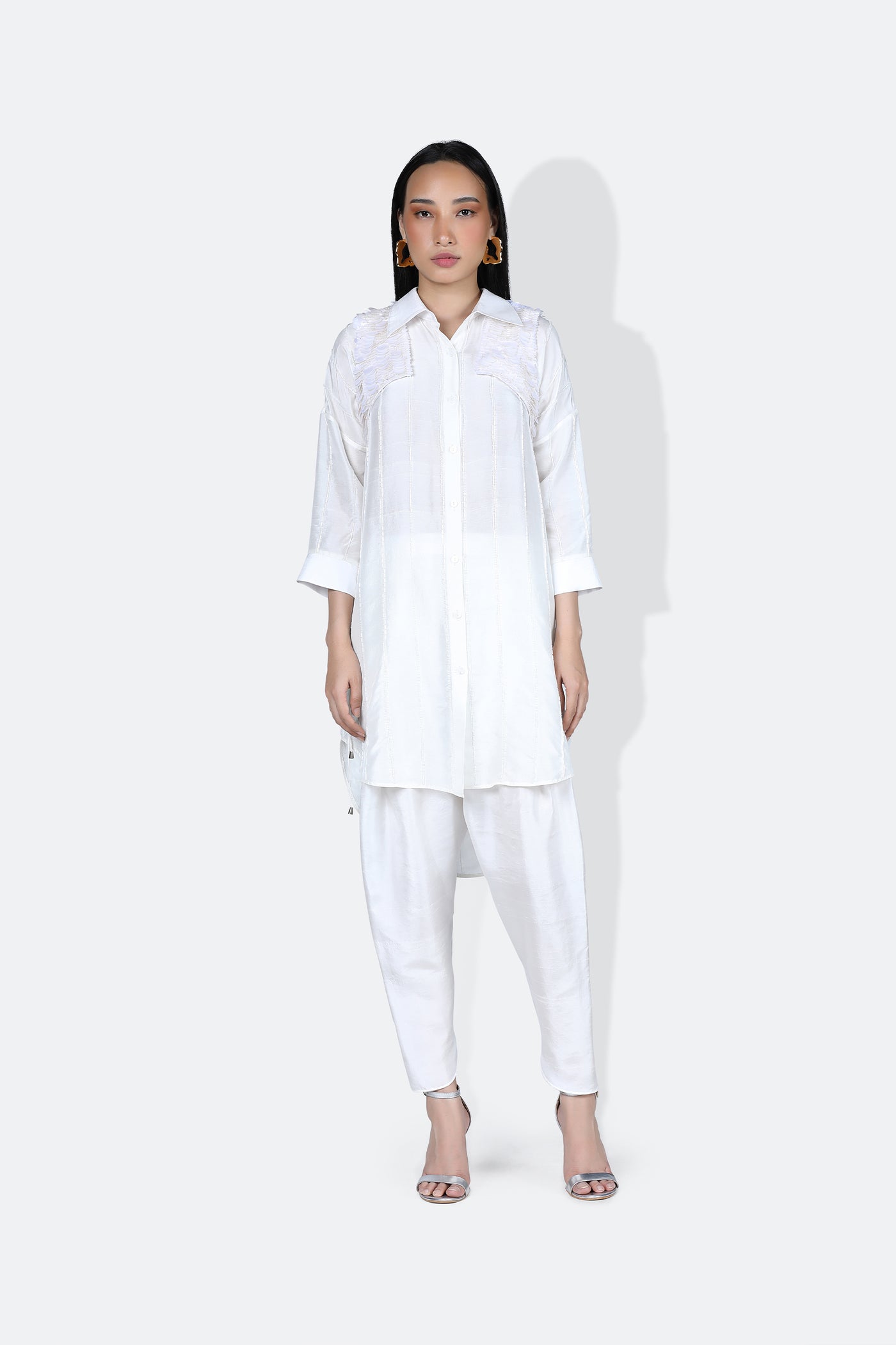 431-88 by Shweta Kapur Mara Shirt indian designer wear online shopping melange singapore