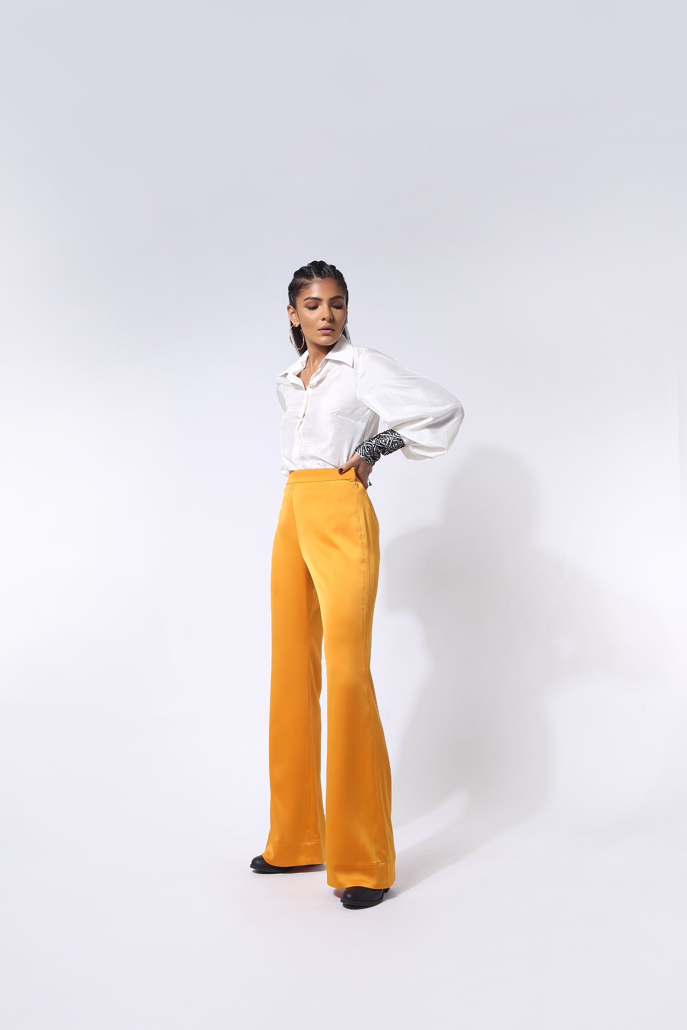 431-88 by Shweta Kapur Masai Dupion Shirt indian designer wear online shopping melange singapore
