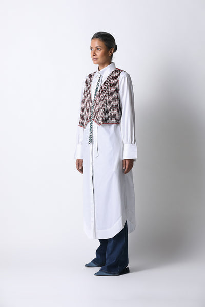 431-88 by Shweta Kapur Nalki Waistcoat indian designer wear online shopping melange singapore