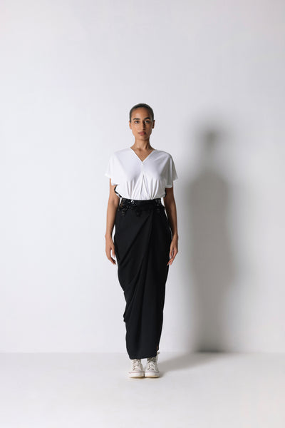431-88 by Shweta Kapur Pleated top 2.0 indian designer wear online shopping melange singapore
