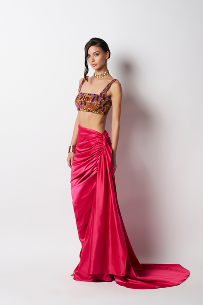 431-88 by Shweta KapurReef Blouse Indian designer wear online shopping melange singapore
