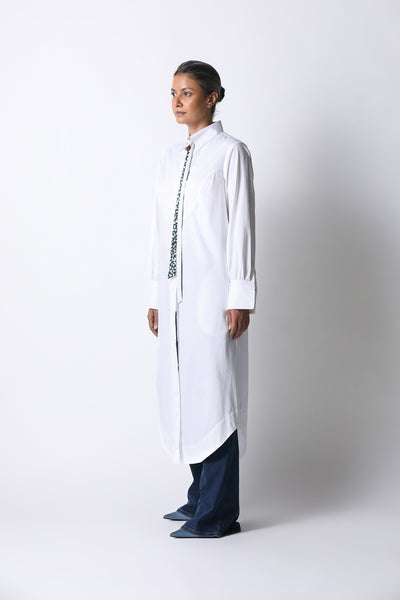 431-88 by Shweta Kapur Shirt Dress indian designer wear online shopping melange singapore