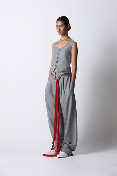 431-88 by Shweta Kapur Tux Pant indian designer wear online shopping melange singapore
