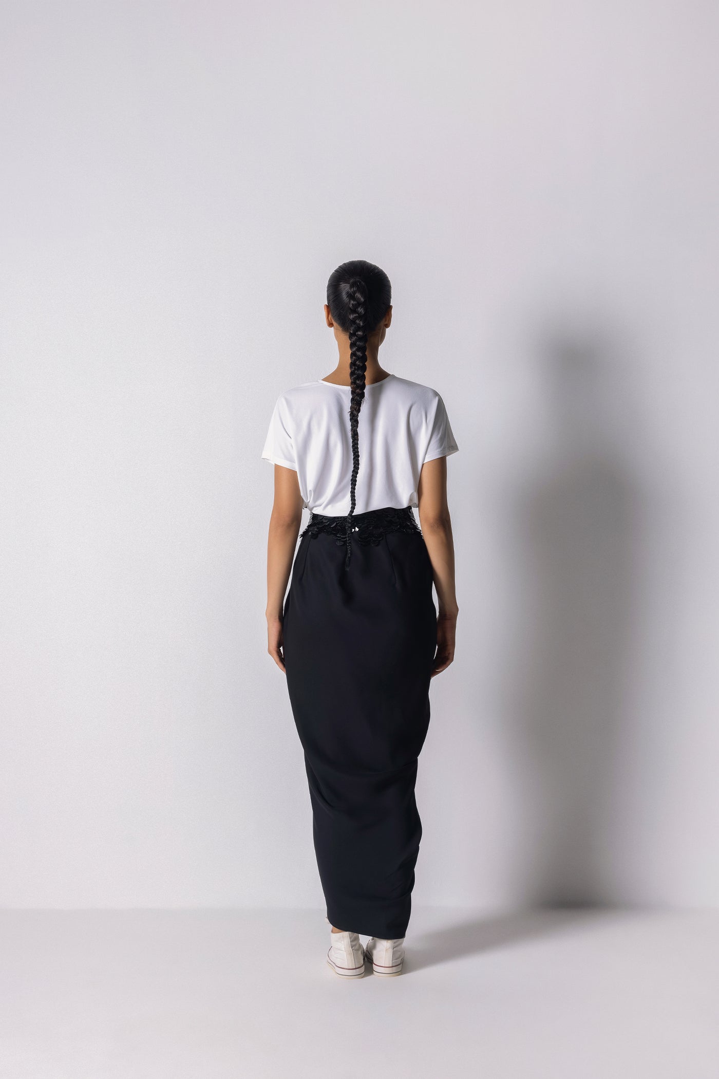 431-88 by Shweta Kapur Wave Skirt indian designer wear online shopping melange singapore