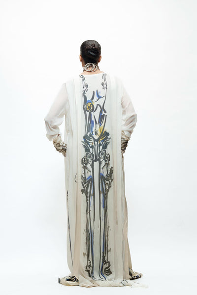 AKOK Abstract Kurta Trouser Set indian designer wear online shopping melange singapore 