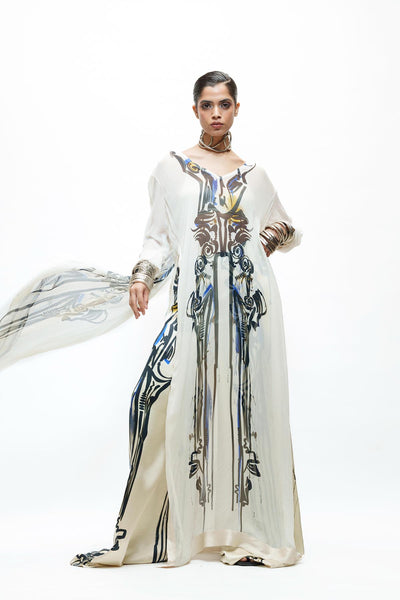 AKOK Abstract Kurta Trouser Set indian designer wear online shopping melange singapore 