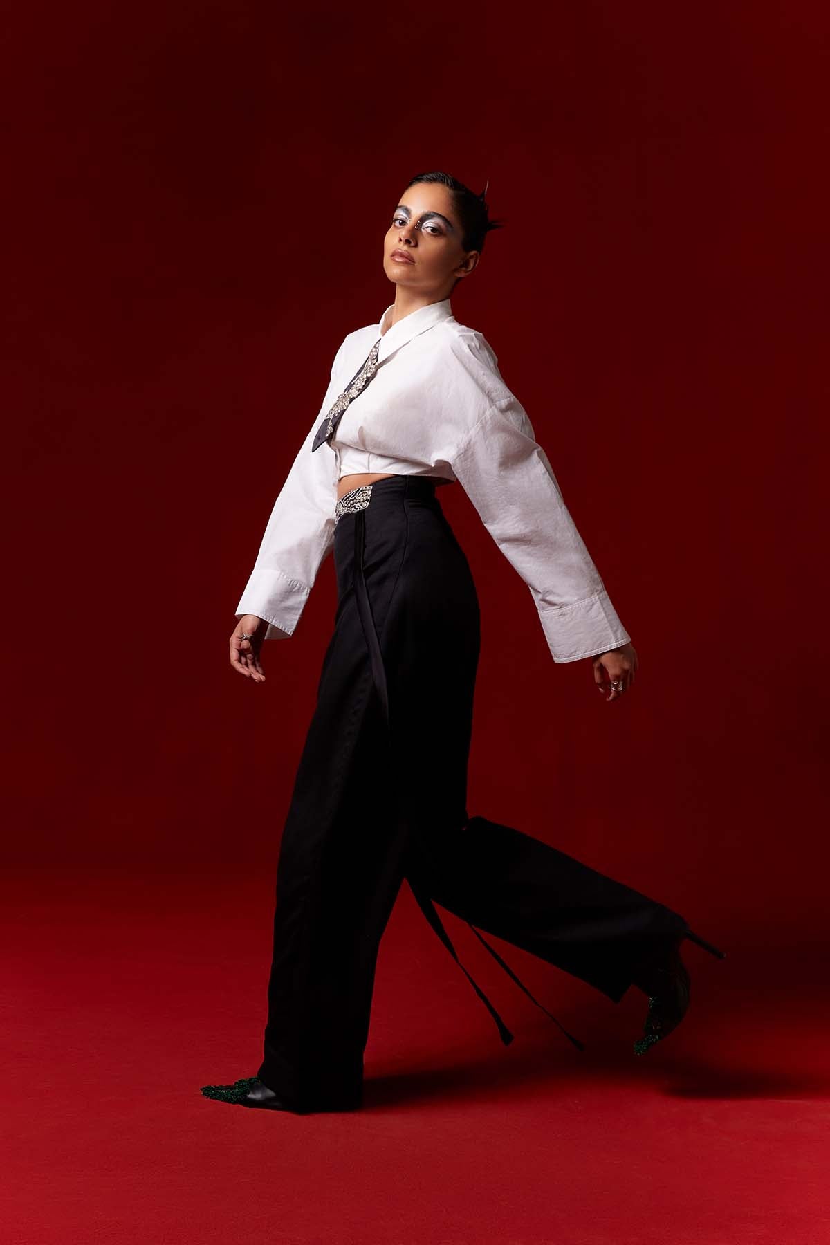 AKOK Modern Tribal Co ord Set indian designer wear online shopping melange singapore 