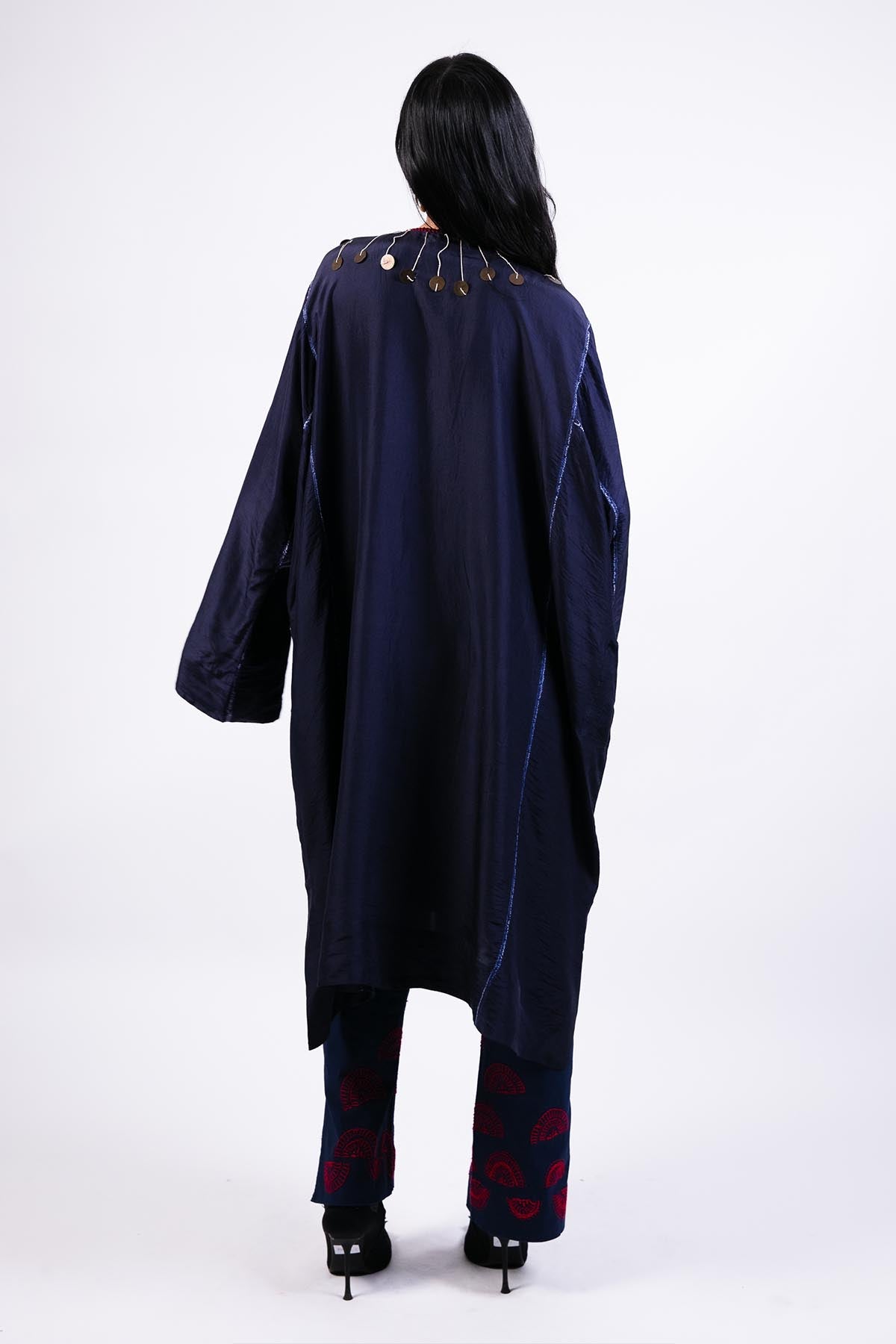 AKOK Shibori Kurta Draped Pants indian designer wear online shopping melange singapore 