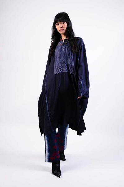 AKOK Shibori Kurta Draped Pants indian designer wear online shopping melange singapore 