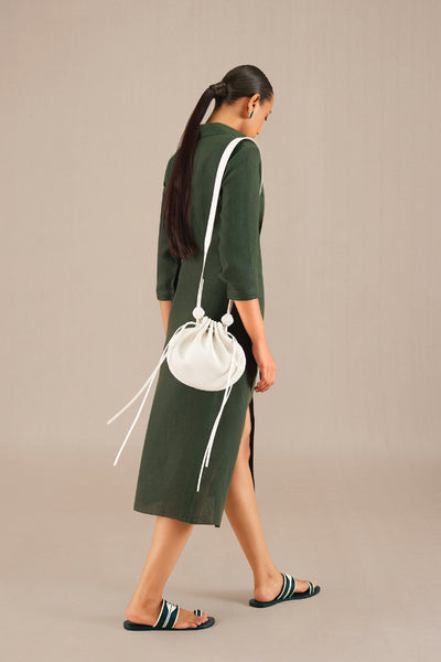 AMPM Aalema Sling Bag White indian designer wear online shopping melange singapore