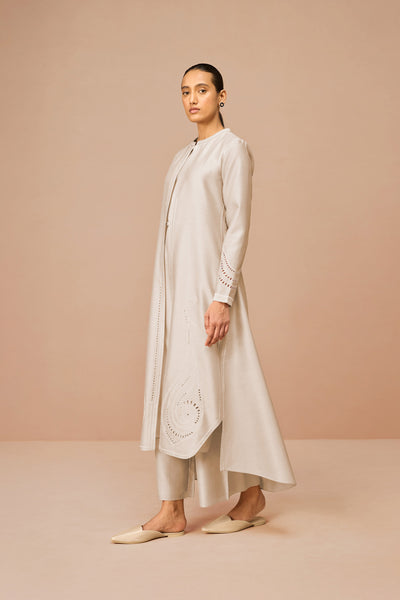 AMPM Anais Beige Jacket Set Indian designer wear online shopping melange singapore