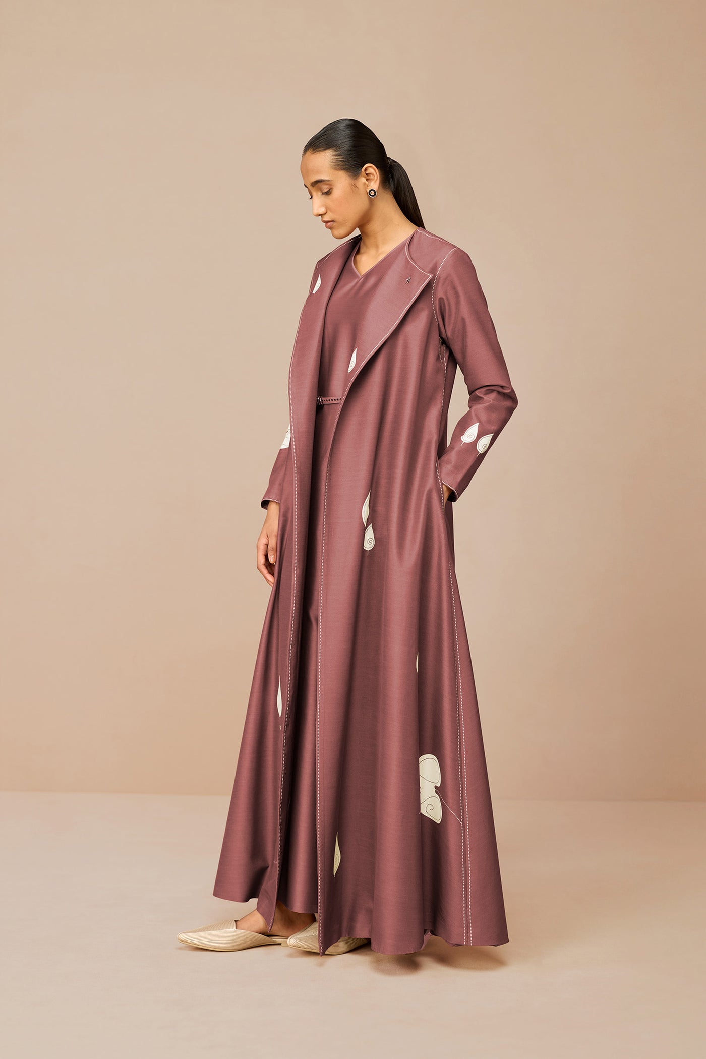 AMPM Azar Jacket Set Terracotta Indian designer wear online shopping melange singapore
